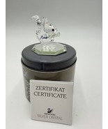 Swarovski Silver Crystal Squirrel with nut Figurine 7662 Black Eyes with... - $909.57 MXN