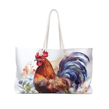 Personalised/Non-Personalised Weekender Bag, Chicken/Rooster, Large Weekender Ba - £39.08 GBP