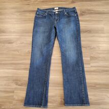 Gap Curvy Straight Leg Jeans Womens Size 12/31A Blue Dark Wash Denim Str... - $15.83