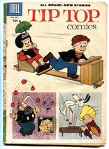 Tip Top #214 1958-Dell-Peanuts-Charles Schulz-Nancy-Capt &amp; The Kids-g/vg - £40.83 GBP