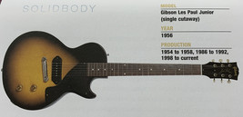 1956 Gibson Les Paul Junior Single Cutaway Guitar Fridge Magnet 5.25&quot;x2.... - £3.02 GBP