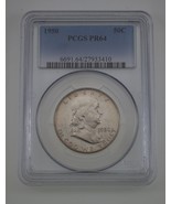 1950 50C Franklin Half Dollar Proof Graded by PCGS as PR64! Gorgeous Str... - £389.25 GBP