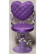 18&quot; Doll Our Generation Purple Heart Salon Chair Fits American Girl! - $34.64