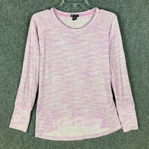 Champion Top Women&#39;s Medium Long Sleeve Pullover Pink Rayon Blend Adults M - $15.34 CAD