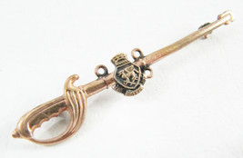 Old Vintage Gold Filled Fraternal Sword Pin - £117.33 GBP