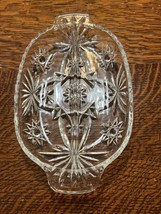 Vintage Anchor Hocking Star of David Glass Divided Relish Dish~BEAUTIFUL! - £8.69 GBP