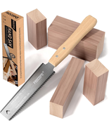 Japanese 6-Inch Pull Saw, Double-Edge Blade, Non-Slip Handle for Woodwor... - $12.17