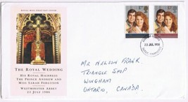 United Kingdom First Day Cover FDC Falkirk Royal Wedding Andy Sarah 1986 - £3.17 GBP