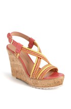 Donald J Pleiner Kalino Wedge Leather Sandals NEW! 10 - $74.24