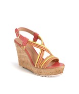 Donald J Pleiner Kalino Wedge Leather Sandals NEW! 10 - $74.24