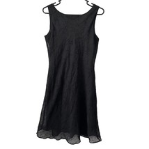 Alyn Paige Vintage Dress Size 9 10 Medium Black Sleeveless Sparkles Polyester - £10.76 GBP