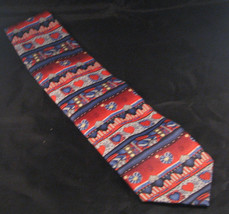 Hearts &amp; Packages Mens Necktie Red &amp; Blue - £6.99 GBP