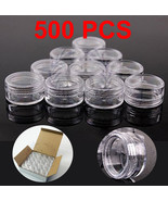 500 Pcs 3 Gram High Quality Jar Clear Lid Makeup Cream Container Jewelry... - £81.37 GBP