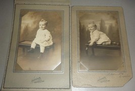 J. Kenneth Lincoln, Sr. (2) Baby Cabinet Photos, ca. 1923 - Wiscasset, Maine - £27.12 GBP
