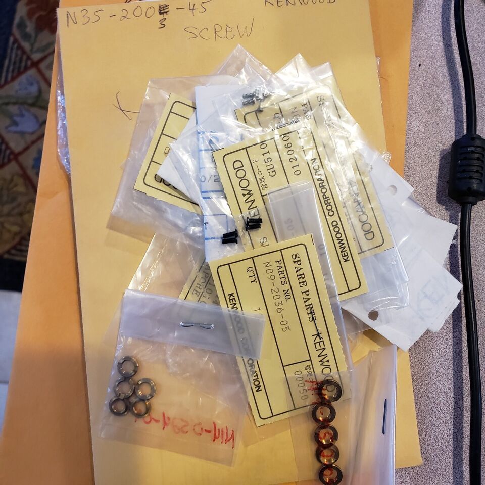 NOS OEM HUGE LOT Kenwood Radio Hardware Screw Nut mini # N35-3006-45 n09... - $30.39