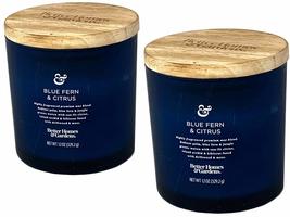 Better Homes and Gardens 12oz Scented Candle, Blue Fern and Citrus 2-Pack - £39.12 GBP