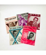 Vintage Set of 5 Music Sheets Roses Lilacs &amp; Song of the Nile - $239.24 MXN