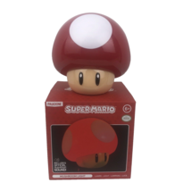 Nintendo Super Mario Mushroom Light with Official Mushroom Sound Red Nightlight - £18.22 GBP