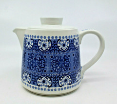 Arabia Finland Ali Blue White Coffee Tea Pot Lid Raija Uosikkinen AS-IS Vintage - £103.22 GBP