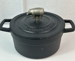 Martha Stewart Collection 2-Qt. Enameled Cast Iron Dutch Oven with Pig F... - £31.74 GBP