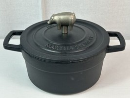 Martha Stewart Collection 2-Qt. Enameled Cast Iron Dutch Oven with Pig F... - £31.18 GBP