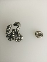 Scorpion Pewter Lapel Pin Badge Handmade In UK - $7.50