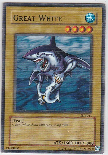M) Yugioh - Konami - Yu-Gi-Uh! - Great White - SDY-011 - Trading Card - $1.97 M) Yugioh - Konami - Yu-Gi-Uh! - Great White - SDY-011 - Trading Card - $1.97