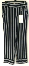 Harmony + Havoc capri pants size 7 women navy blue white stripes New wit... - $14.82