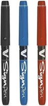 Pilot V Sign Pen - Fineliner Marker Pens - 2.0mm Nib Tip 0.6mm Black Blu... - $14.84
