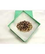 Vintage Lady&#39;s Shoe Clip, Brass Floral Filigree, Musi Jewelry, JWL-010 - $13.33 CAD