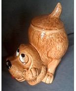 Vintage McCoy 0272 Brown &quot;Thinking Puppy&quot; Hound Dog Cookie Jar - $20.00