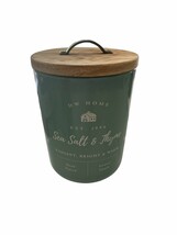 DW Home Charming Farmhouse SEA SALT &amp;THYME 2-wick Candle 15 oz Burn Time... - $34.64
