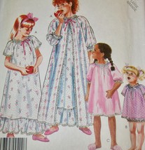 Mc Calls Pattern 2567 Robe, Nightgown, Panties Girl&#39;s Large 12-14 - £6.86 GBP