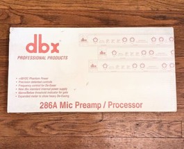 DBX 286S Mic Pre-Amp Processor 286 S Microphone/Instrument Preamp, Phant... - $187.06