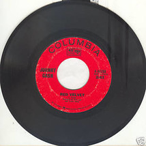 Johnny Cash 45 rpm Red Velvet b/w The Wind Changes - $56.01 MXN