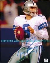 Tony Romo Autographed Auto 8x10 Rp Photo Dallas Cowboys Legendary Qb - £12.78 GBP