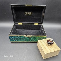 Vintage POISON Christian Dior ESPRIT DE PARFUM Mini Perfume Wood Box - £219.81 GBP