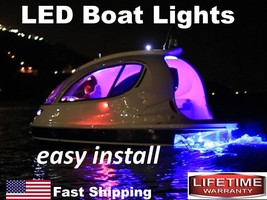 Exterior &amp; Interior LED Boat Lights - 16ft long strip - Red Green Blue multi FS - £67.58 GBP