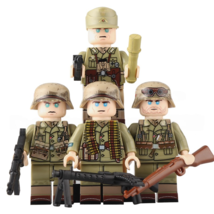 4pcs WW2 The German Africa Corps Minifigures Weapons and Accessories - $16.99