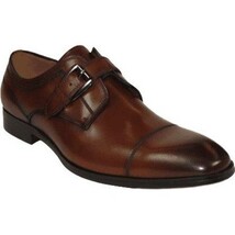 Men's Dress Shoes STEVE MADDEN Soft Leather upper Buckle Strap COVET Cognac image 9