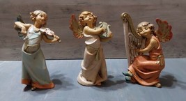 Fontanini Music Playing Angels Depose Italy 3pc Figurines 6&#39;&#39; - $60.48
