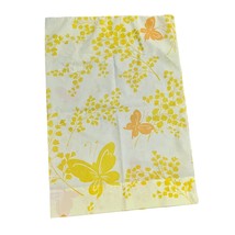 VTG Springmade Yellow/ Orange Mariposa Butterfly Pillowcase - £11.66 GBP