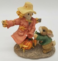 1997 Enesco Blushing Bunnies 276324 Scarecrow Harvesting Many Blessings ... - $23.44