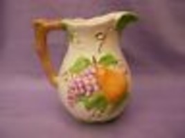 Jay Willfred Andrea  by Sadek Ceramic Pitcher / Fruit Relief Made in Por... - $14.59