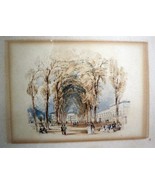 Pr. Georgian Miniature W/colors c1790 City Scenes London? Very Detailed - $427.50