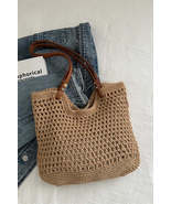 Openwork Woven Tote Bag - $36.47 CAD