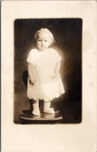 Sweet Glowing Girl on Beautiful Carved Chair RPPC c1907 Postcard U5 - £10.18 GBP