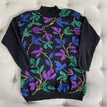 Vintage 90s Chaus Petite Mock Neck Bold Chenille Sweater M - $374.97 MXN