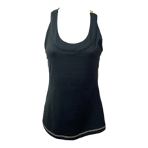 Tek Gear Womens Tank Top Shirt Gray Sleeveless Scoop Neck Criscross Back Yoga S - £7.94 GBP