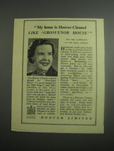 1948 Hoover Vacuum Cleaner Ad - My home is Hoover-Cleaned like Grosvenor House - $18.49